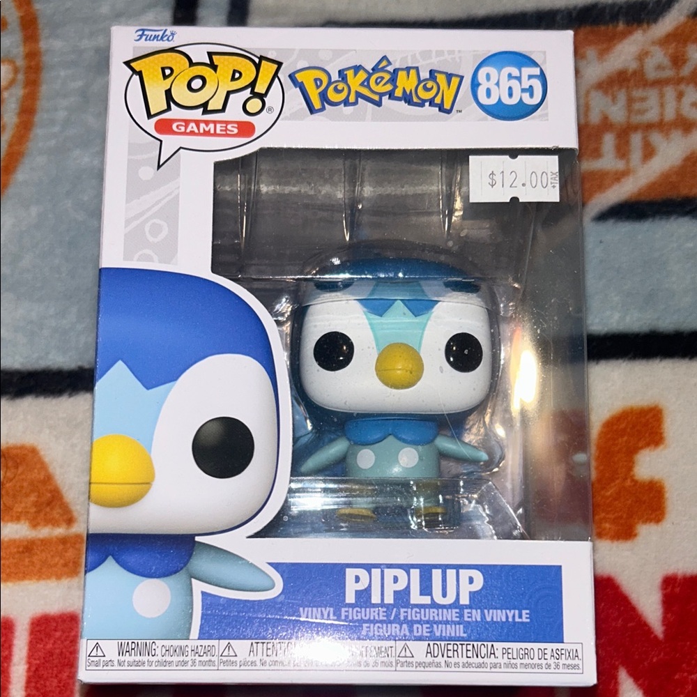 Funko Pop! Pokémon Piplup Figure - Blue and White